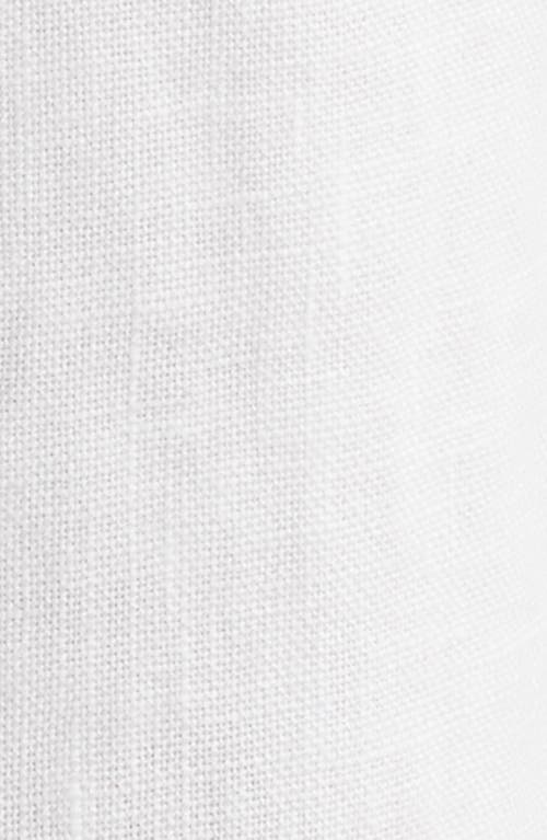 Alex Crane  Playa Linen Button-down Shirt In Snow