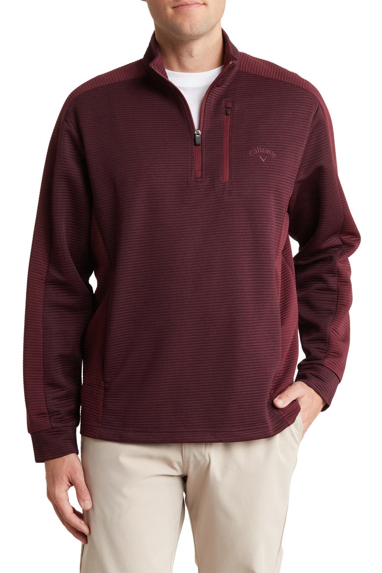 Ottoman Half Zip Pullover, Main, color, BLACK FIG HEATHER