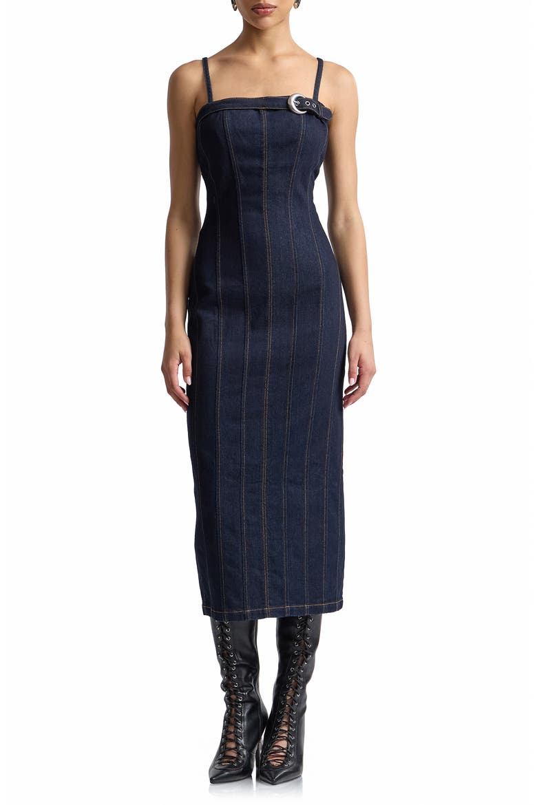 Seamed Midi Dress video