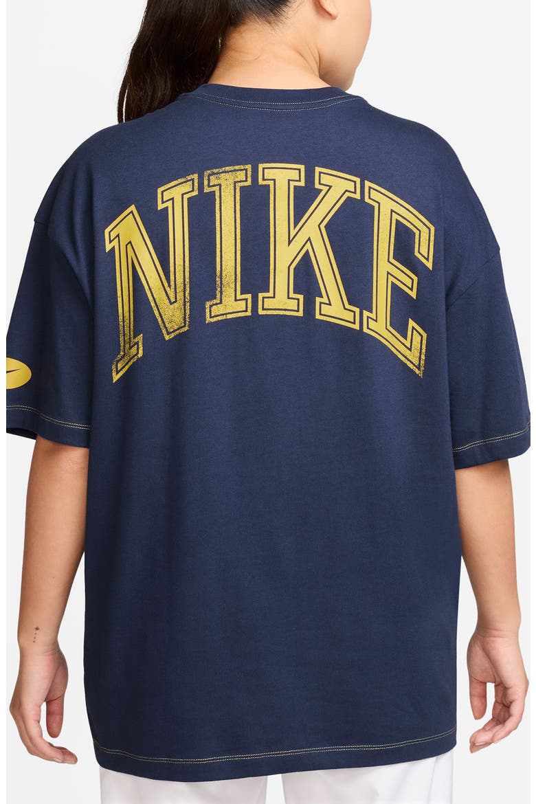 Sportswear Street Oversize Cotton T-Shirt, Alternate, color, MIDNIGHT NAVY