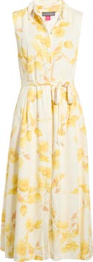 Vince Camuto Floral Print Shirtdress