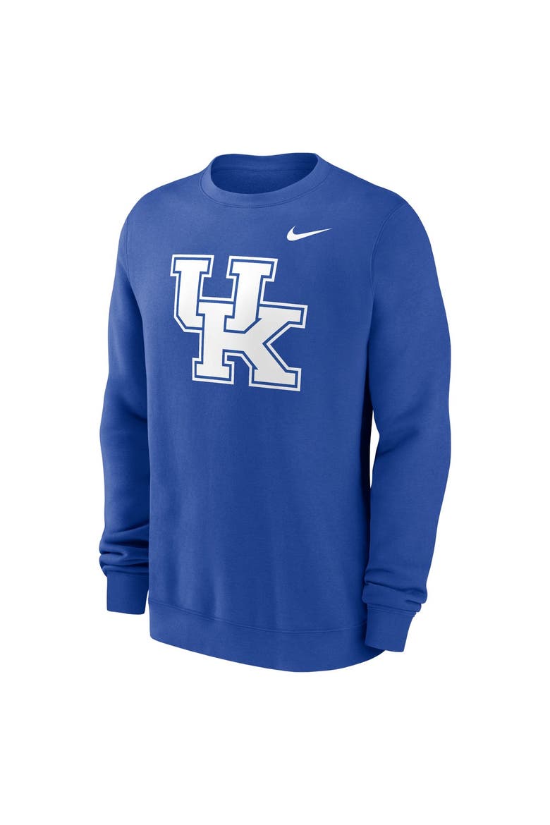 Men's Nike Royal Kentucky Wildcats Primetime Fleece Pullover Sweatshirt, Alternate, color, Royal