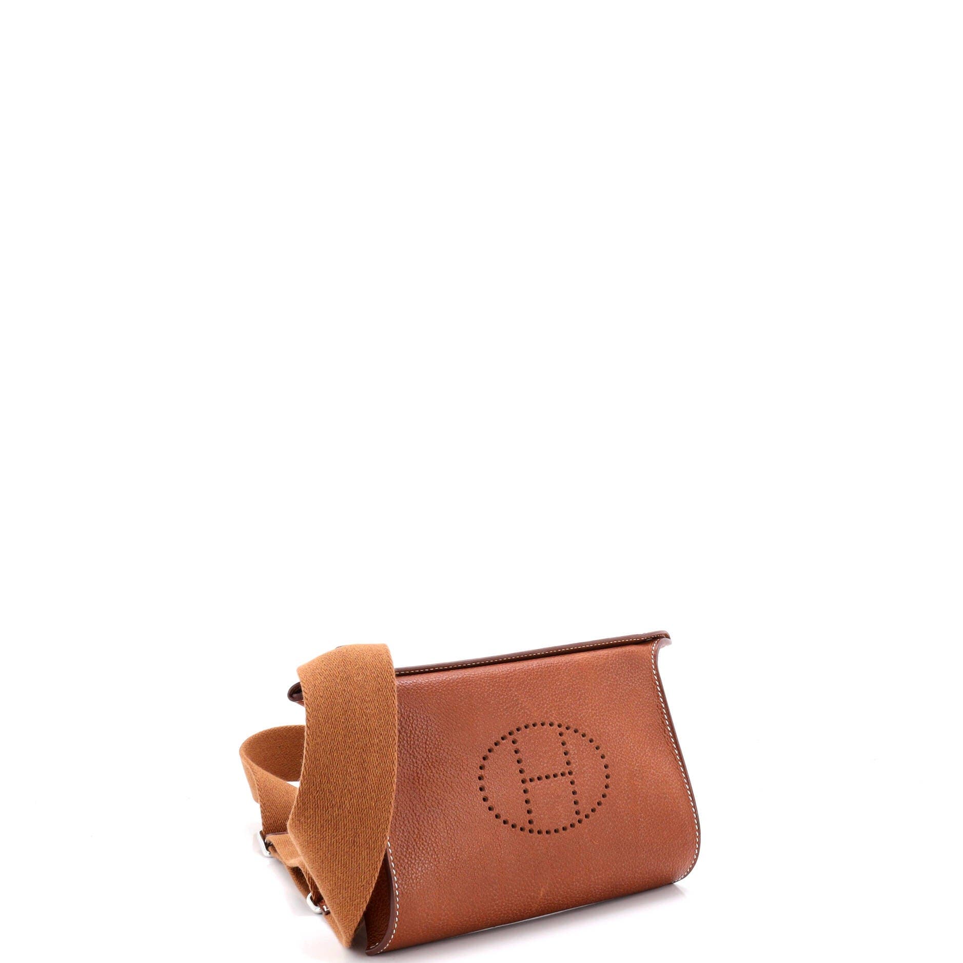 Pre-Owned Hermes Videpoches Bag Barenia Faubourg, Alternate, color, Fauve