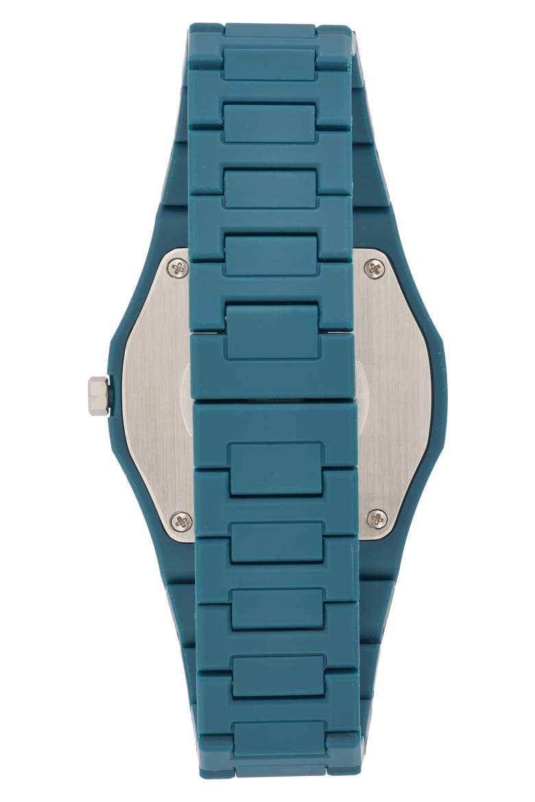 City Lights Polycarbon Bracelet Watch, 40.5mm, Alternate, color, TEAL