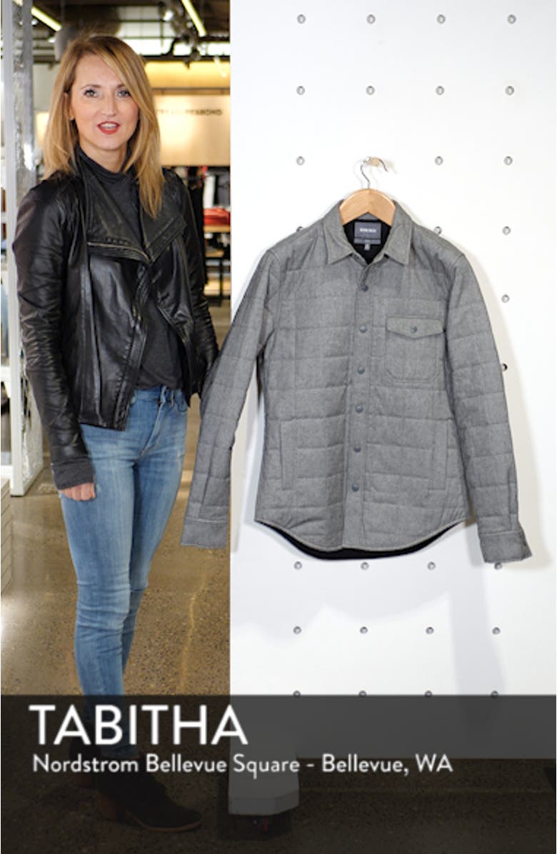 Quilted Herringbone Shirt Jacket, sales video thumbnail