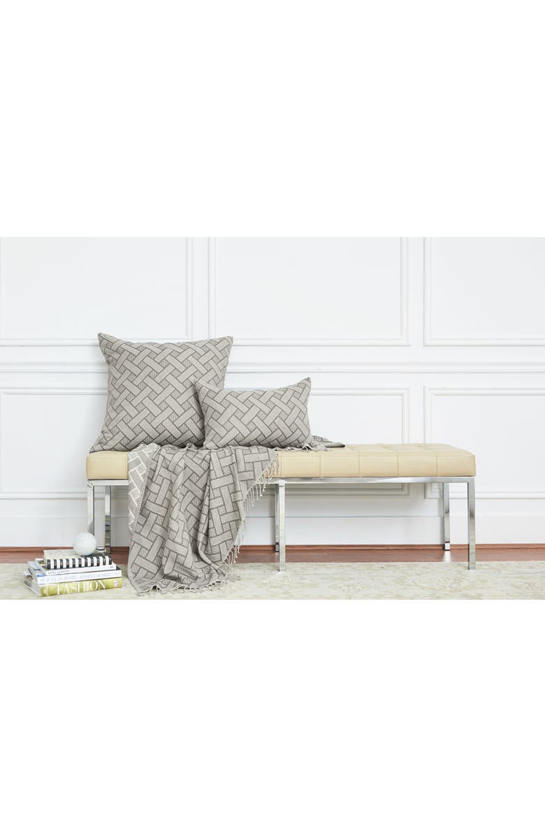 ELISABETH YORK Leighton Shale Accent Pillow Decor, Alternate, color, Gray