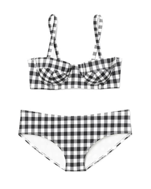 Shop Adore Me Vivien Swimwear Bikini Bra In Plaid Black