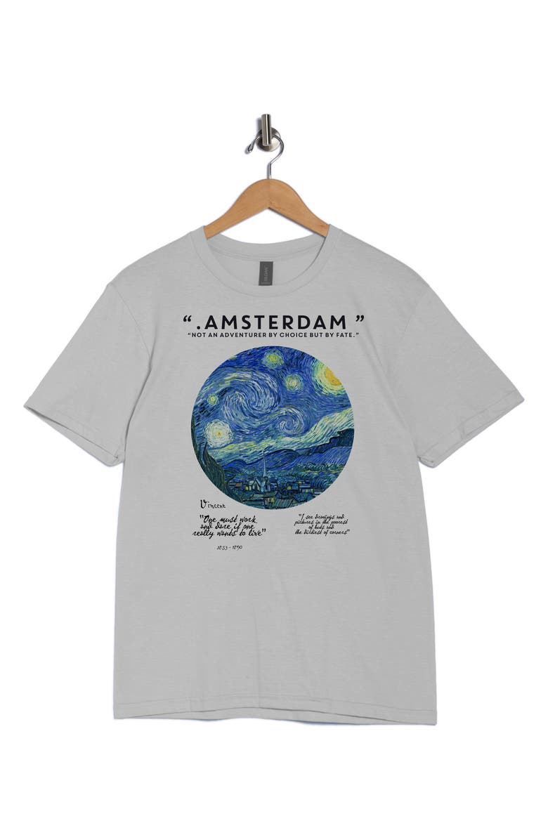 Monster Digital Van Gogh Amsterdam Graphic T-Shirt, Alternate, color, White