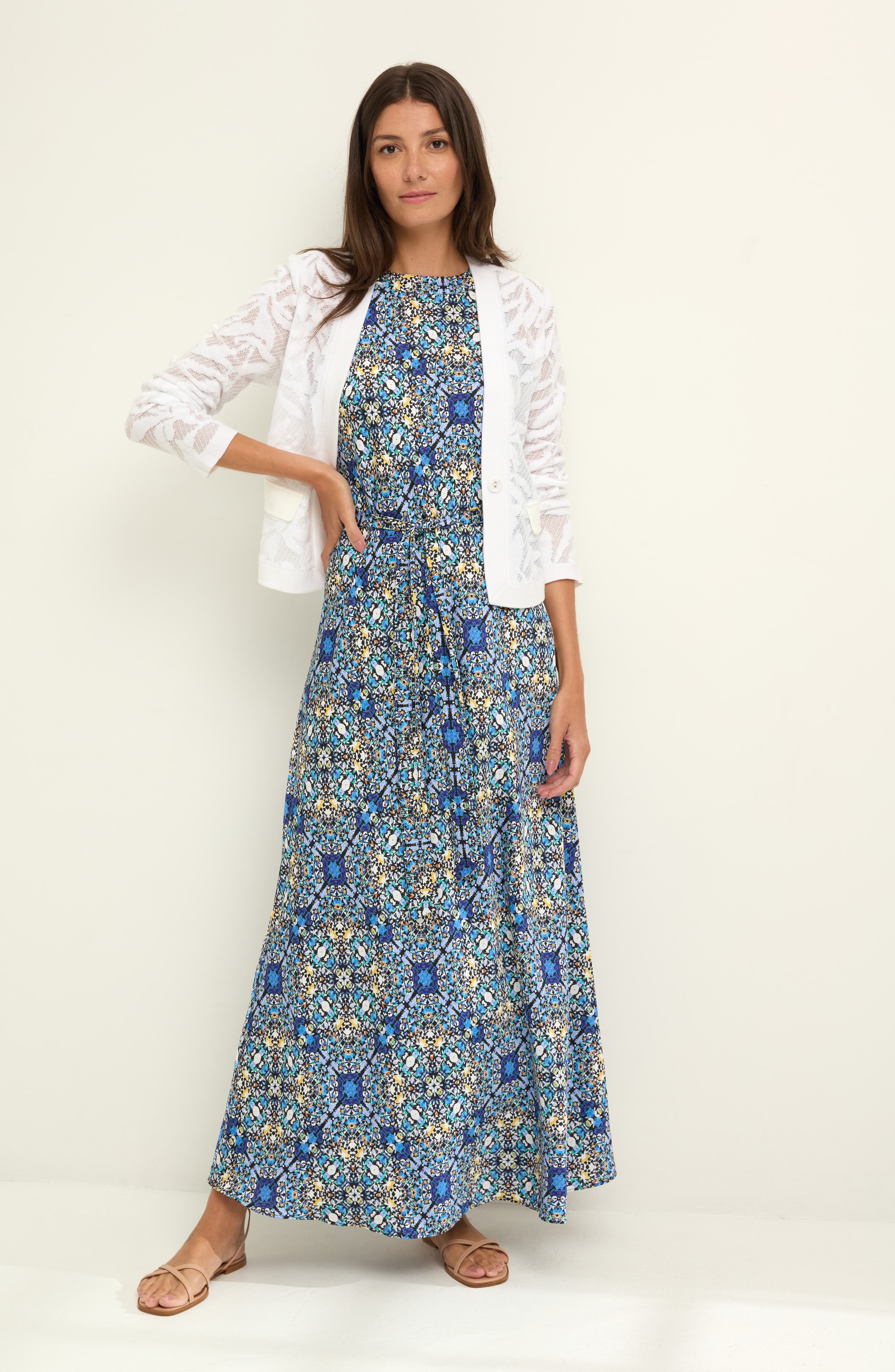 NIC+ZOE Garden Floral Lace Single Button Jacket — фото 5