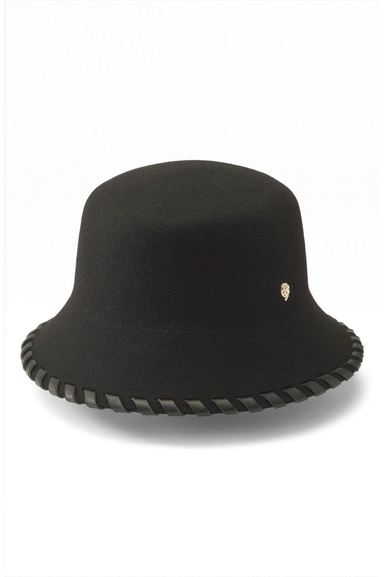 Oden Merino Wool Bucket Hat, Main, color, BLACK