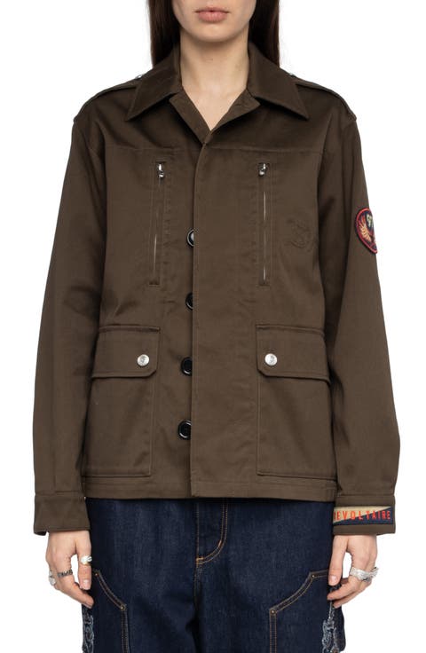 Cotton Twill Utility Jacket