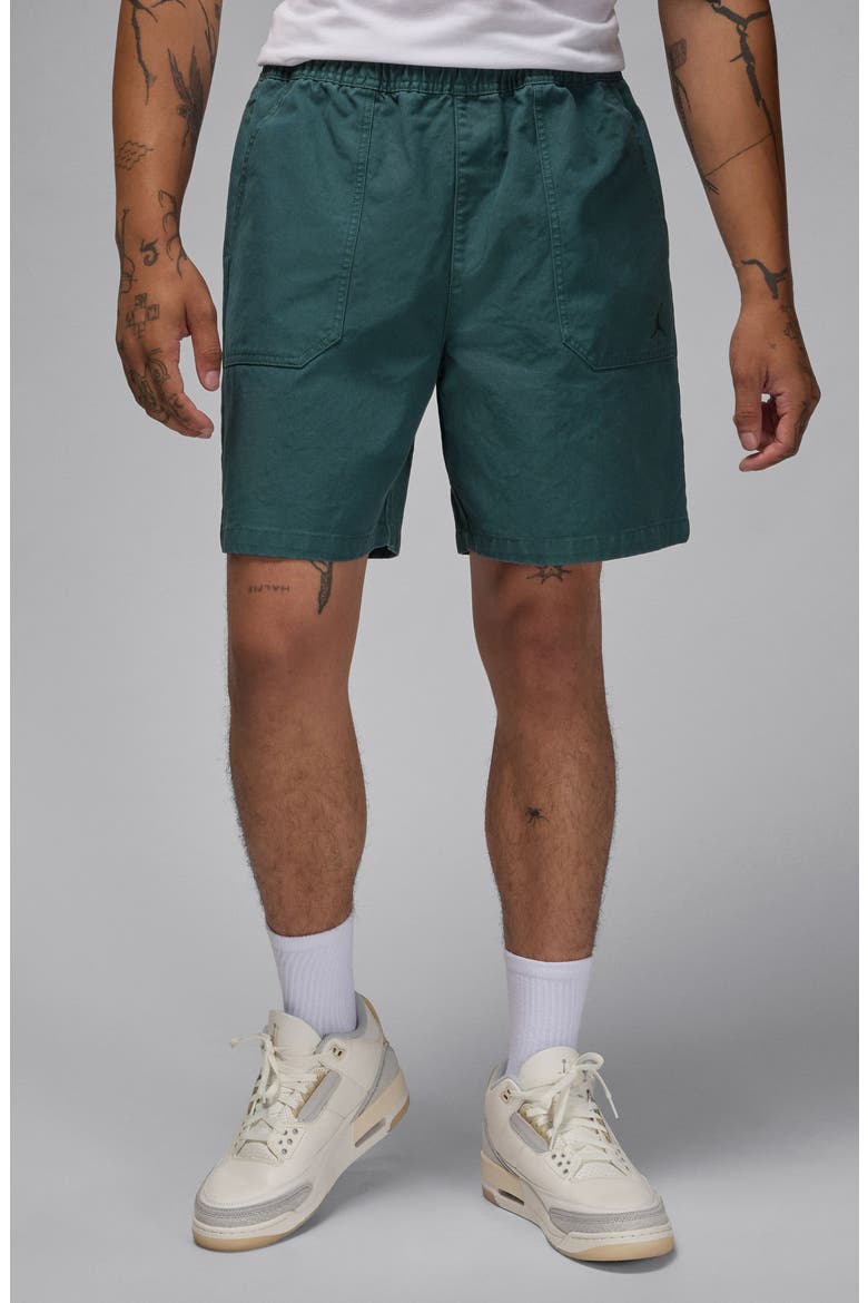 Essentials Woven Shorts, Main, color, OXIDIZED GREEN