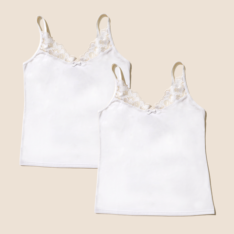 Luna Lace Cotton Cami 2-Pack