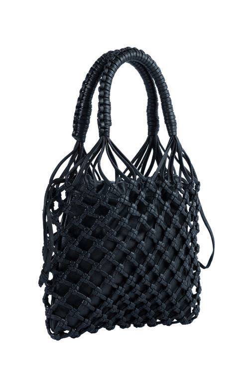 ADRIANA CASTRO ADRIANA CASTRO LA RED MINI MESH BAG IN LEATHER