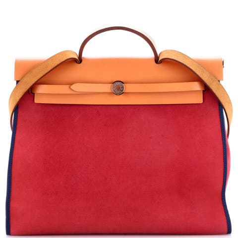 Herbag Zip Leather and Toile 39