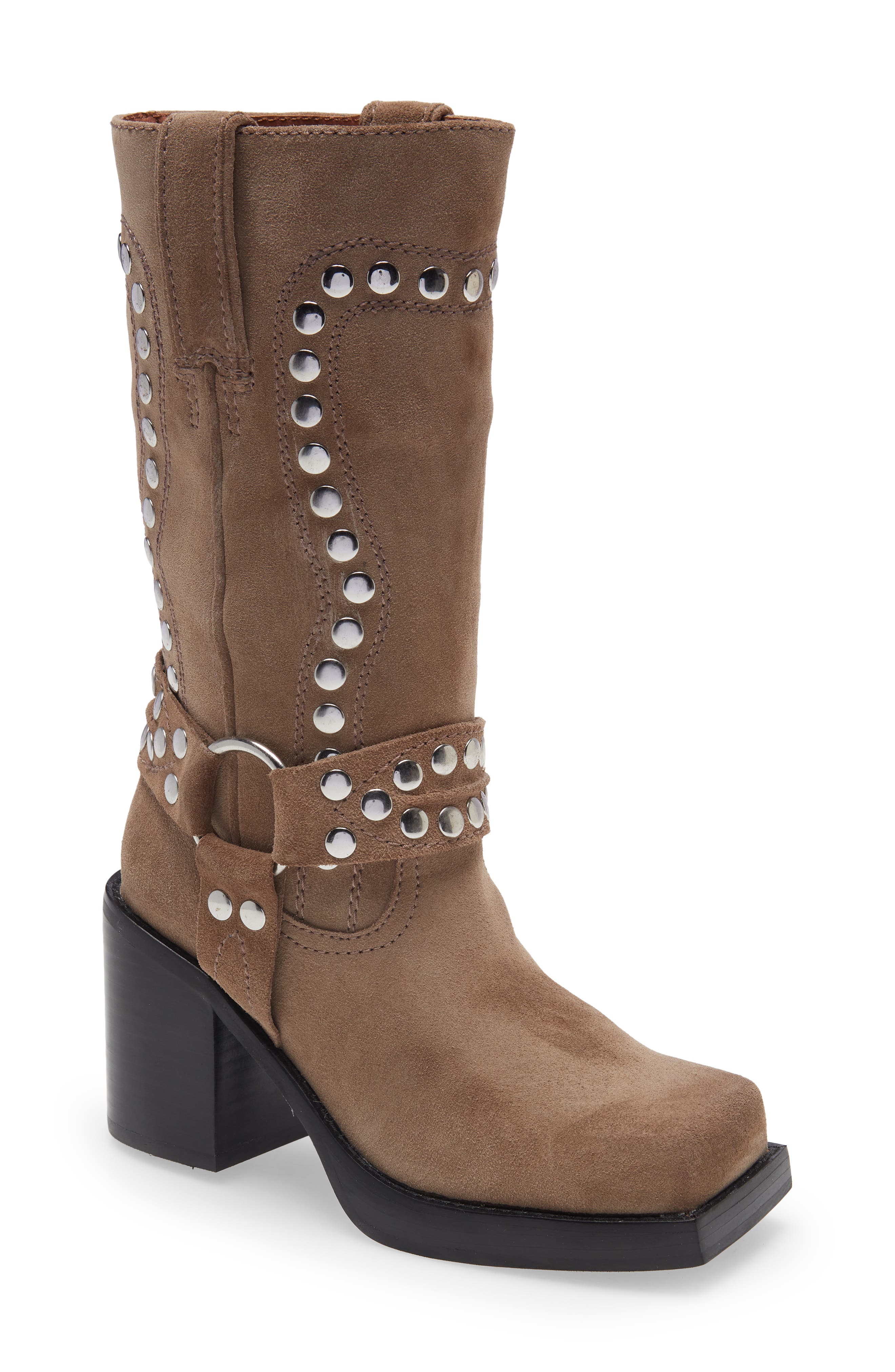 Jeffrey Campbell Juvenile Studded Western Boot, Main, color, 