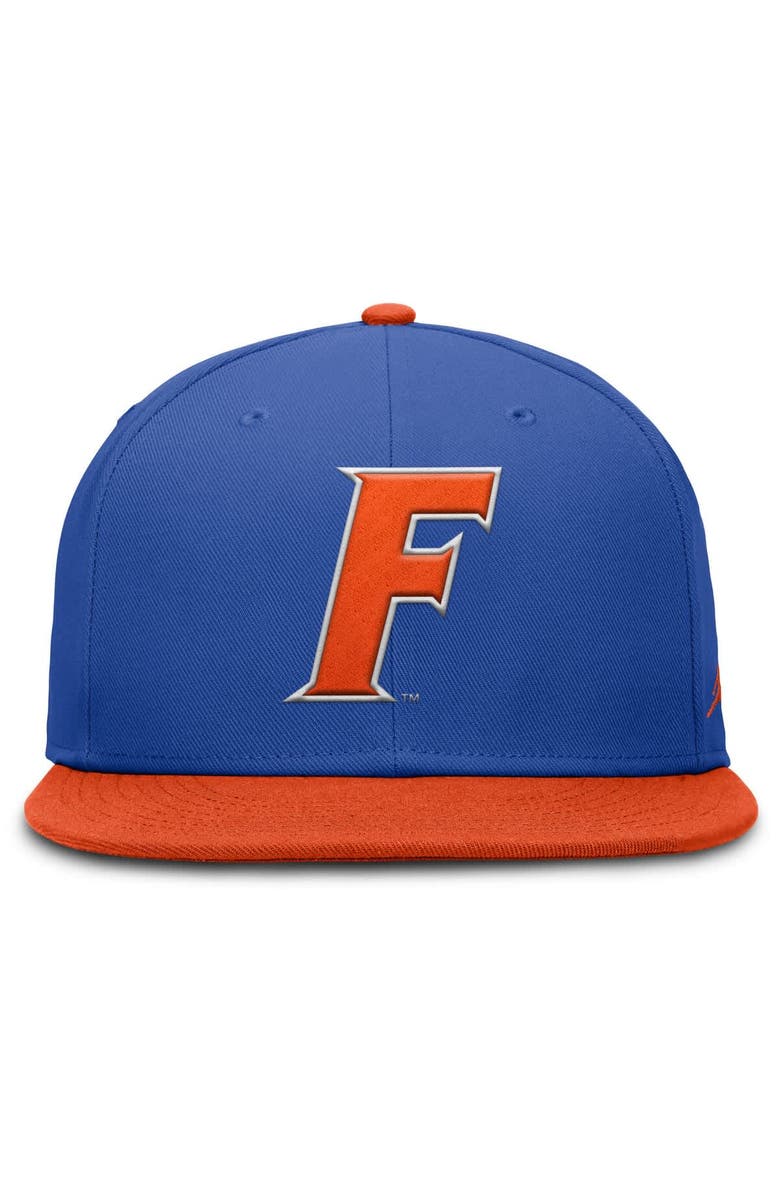 Jordan Brand Men's Jordan Brand Royal/Orange Florida Gators Two-Tone Primetime Performance Fitted Hat, Alternate, color, Royal