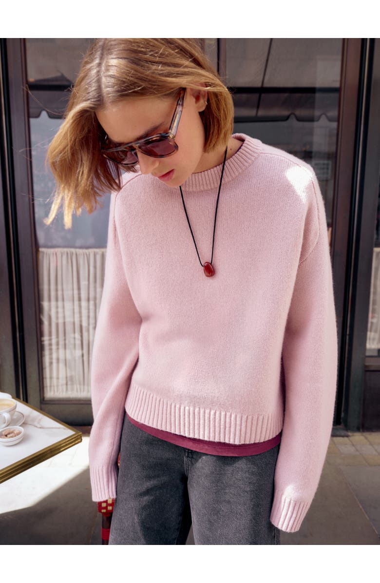 Hush Nina Merino Wool Sweater, Alternate, color, Blush Pink