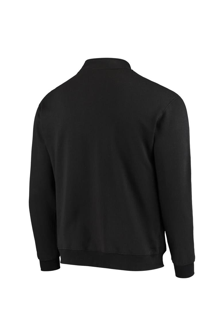 Men's Colosseum Black Rutgers Scarlet Knights Tortugas Logo Quarter-Zip Jacket, Alternate, color, Black