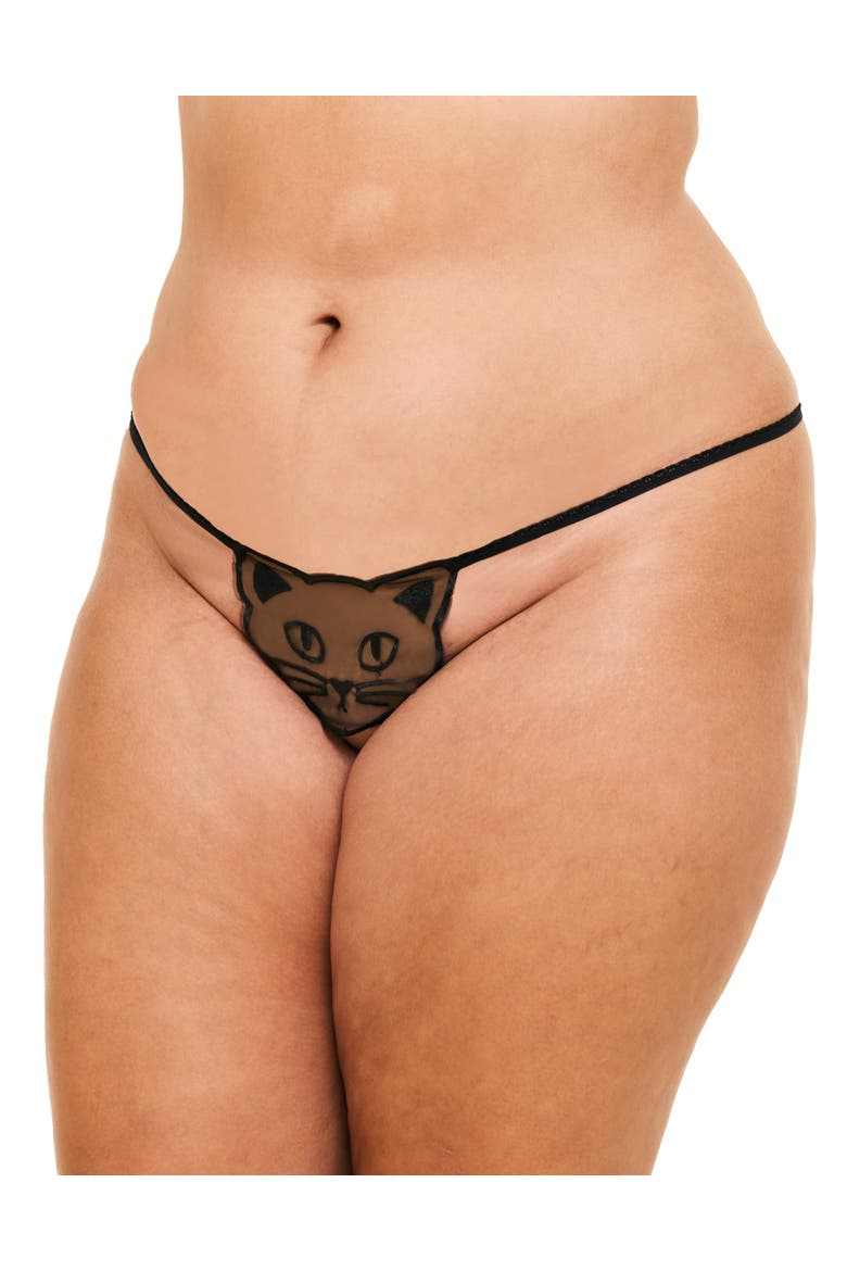 Catira G-String Panties, Main, color, Black