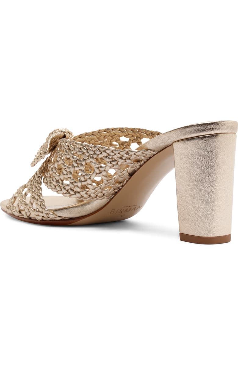 Alexandre Birman Belinda Woven Block Heel Sandal, Alternate, color, Golden