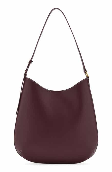MANGO Large Oval Faux Leather Shoulder Bag