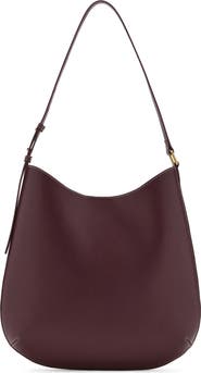 MANGO Large Oval Faux Leather Shoulder Bag