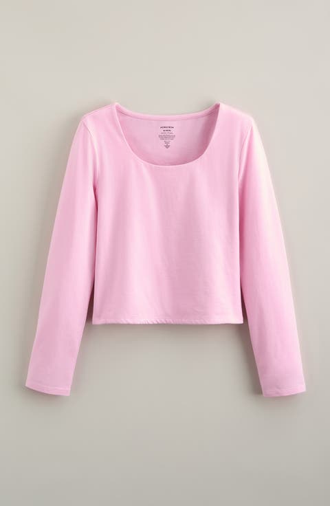 Kids' Cotton Scoop Neck T-Shirt