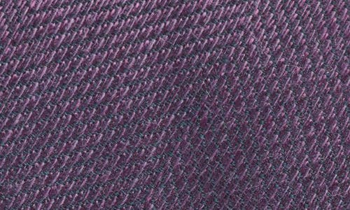 Jack Victor Solid Cotton, Wool & Silk Tie In Purple