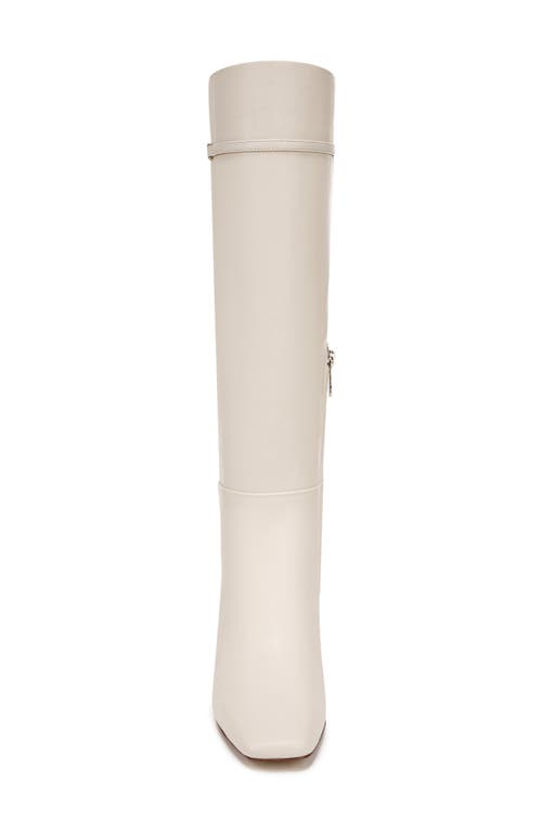 Sam Edelman Lyla Knee High Wide Calf Boot Modern Ivory Leather In Modern Ivory