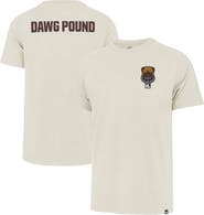 '47 Men's '47 Cream Cleveland Browns Dawg Pound XL Backer Franklin T-Shirt