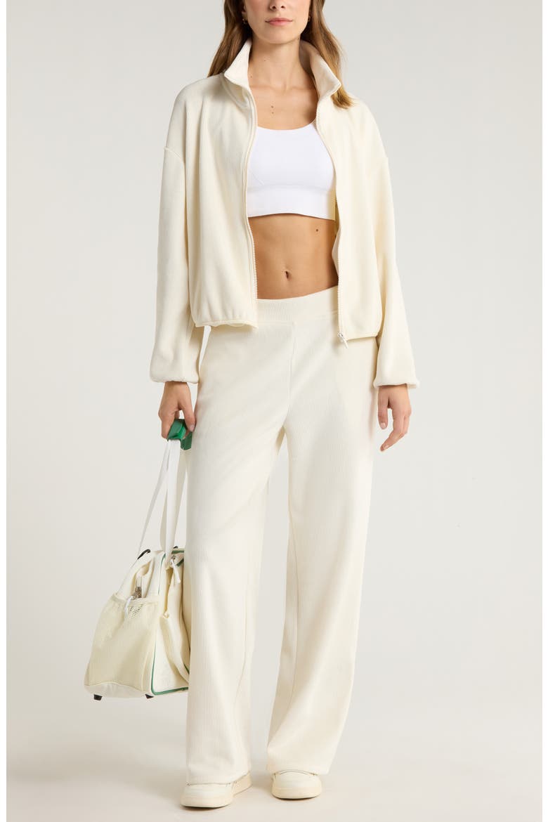 Plush Rib Pants, Alternate, color, IVORY EGRET