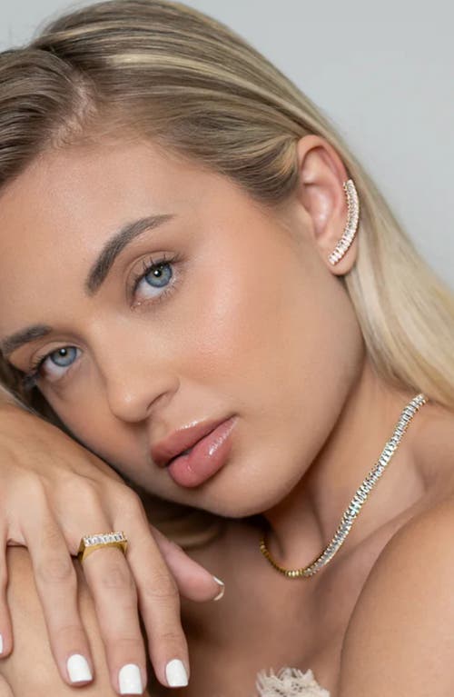 Macrae & Co . Izzy Crystal Crawler Earrings In Gold