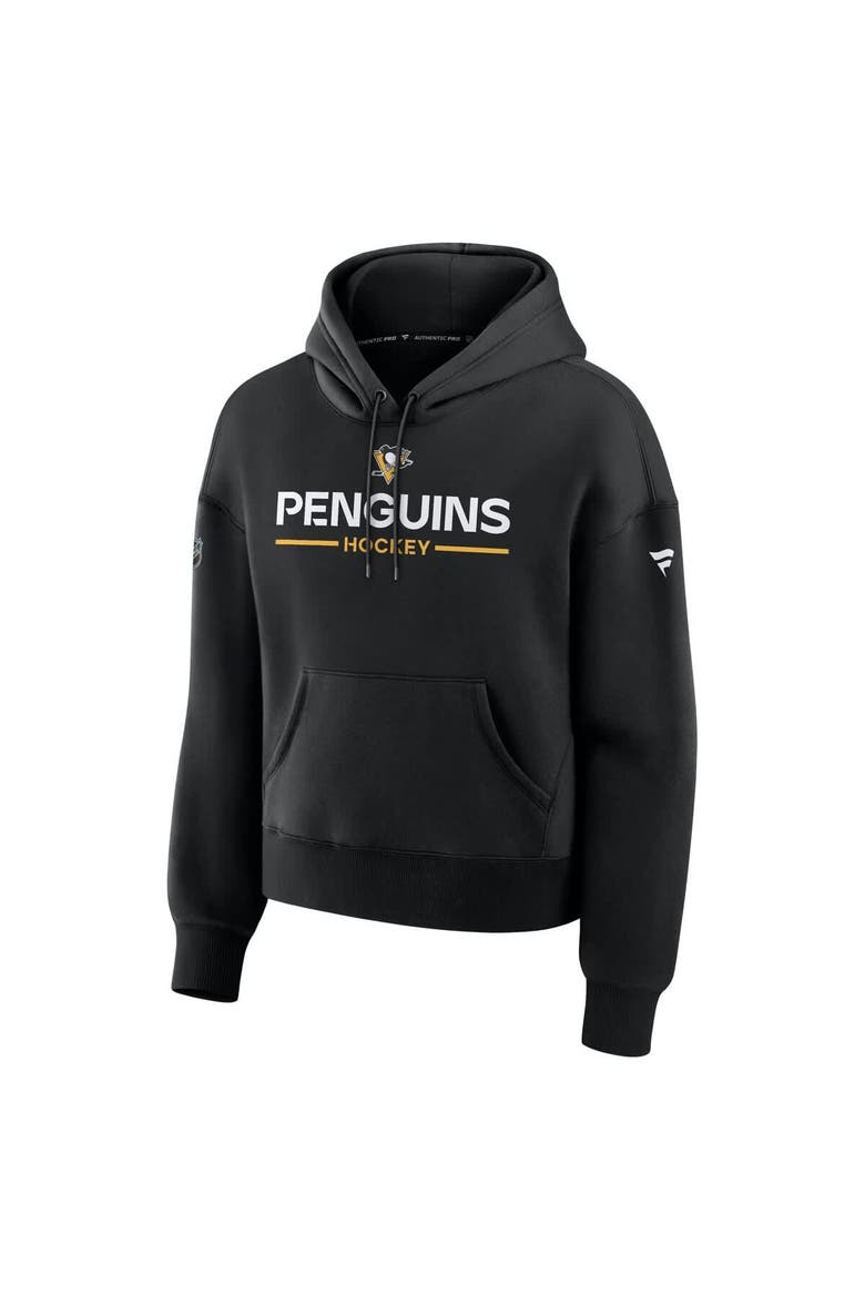 Women's Fanatics Black Pittsburgh Penguins Authentic Pro Primary Pullover Hoodie, Alternate, color, Black