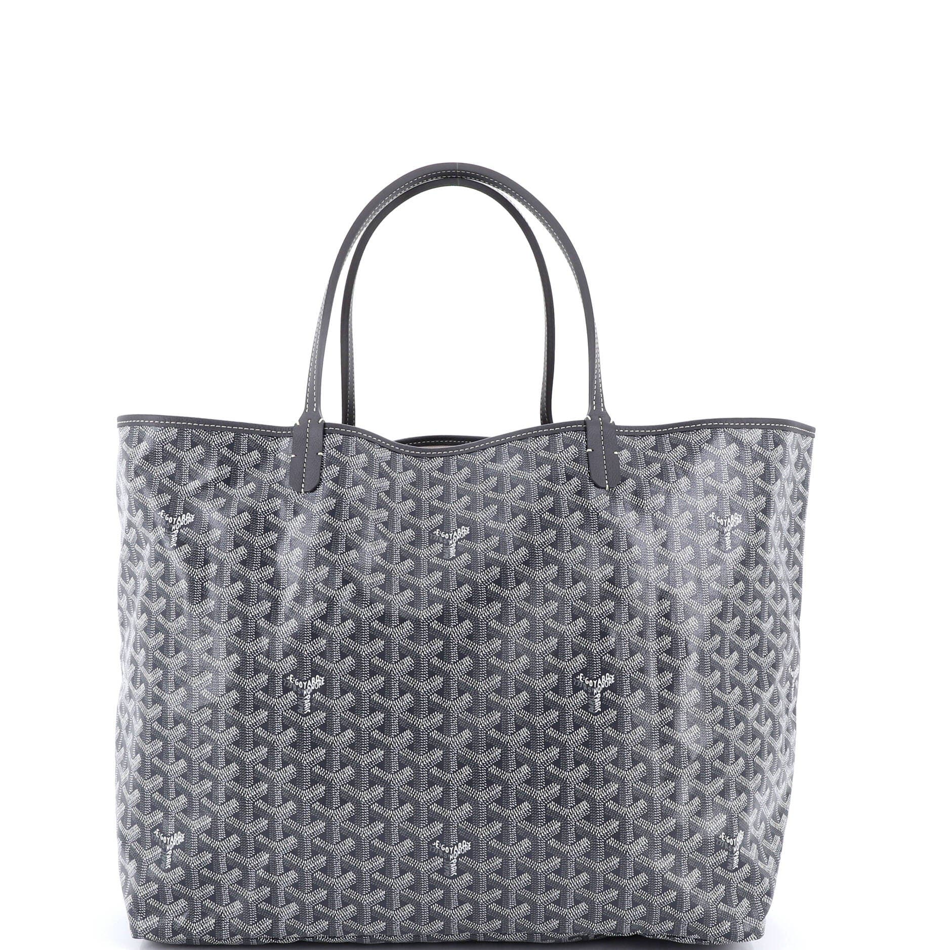 Pre-Owned Goyard Saint Louis Tote Coated Canvas GM, Main, color, Gray