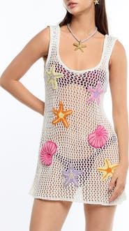 Capittana Patsie Open Stitch Cover-Up Dress