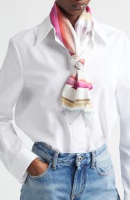 Missoni Chevron Print Silk Square Scarf