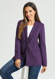 Betabrand Classic Blazer Stretch Ponte