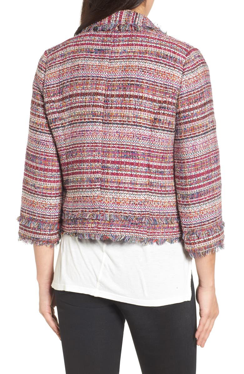 Halogen<sup>®</sup> Tweed Open Front Jacket, Alternate, color,