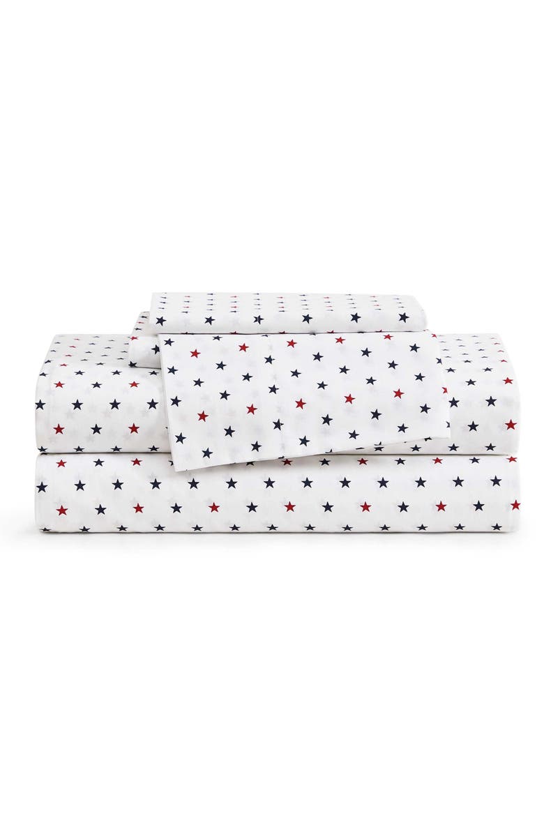 Tommy Hilfiger Daystar Sheet Set, Main, color, Navy Blue / Classic Red