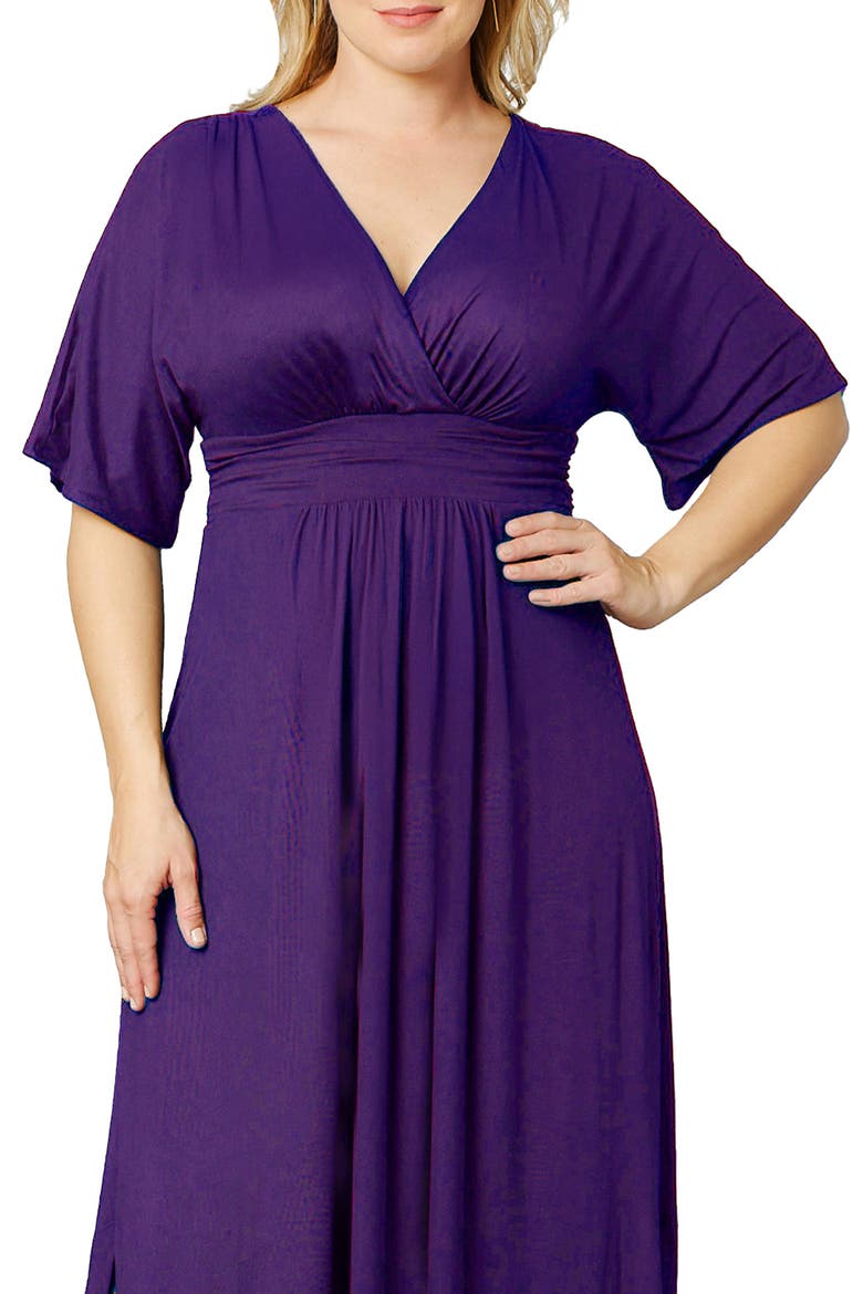Vienna Maxi Dress, Alternate, color, PLUM PASSION