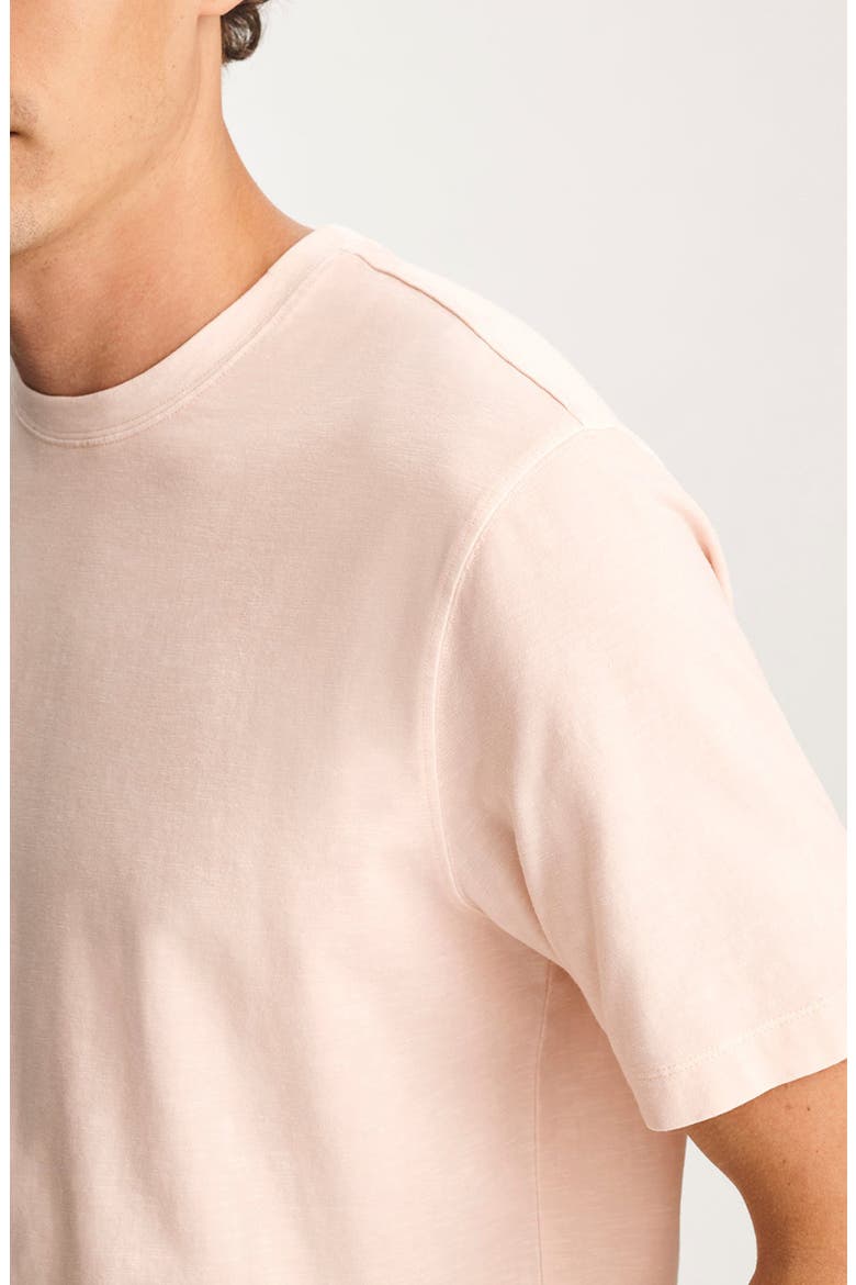 Pale Pink Slub Cotton Blend T-Shirt, Alternate, color, SILVER PEONY