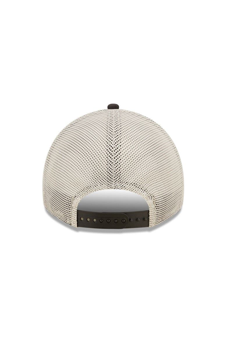 New Era Men's New Era  Black/Natural New Orleans Saints  Devoted Trucker 9TWENTY Snapback Hat, Alternate, color, 