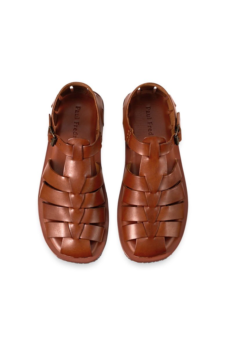 Paul Fredrick Roland Fisherman Sandal, Alternate, color, Chestnut