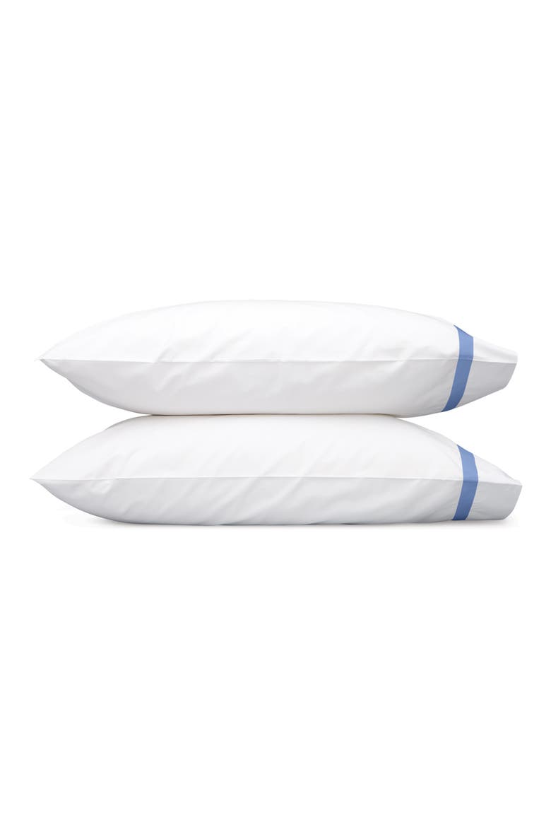 Lowell 600 Thread Count Set of 2 Pillowcases, Main, color, AZURE