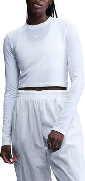 Nike Sportswear Chill Knit Slim Long Sleeve Crop T-Shirt