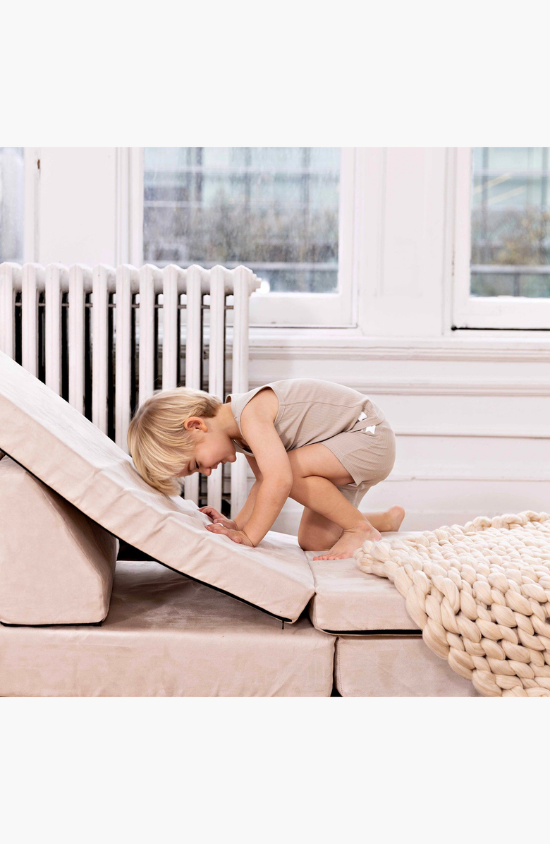 NoggiWear Ribbed Boxers, Alternate, color, Ribbed Taupe + White