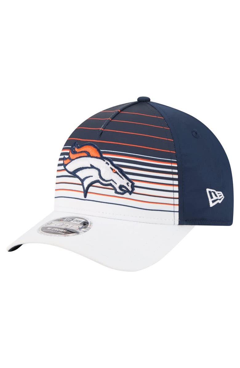 New Era Men's New Era  White/Navy Denver Broncos Adventure Gradient 9FORTY M-Crown A-Frame Adjustable Hat, Main, color, 