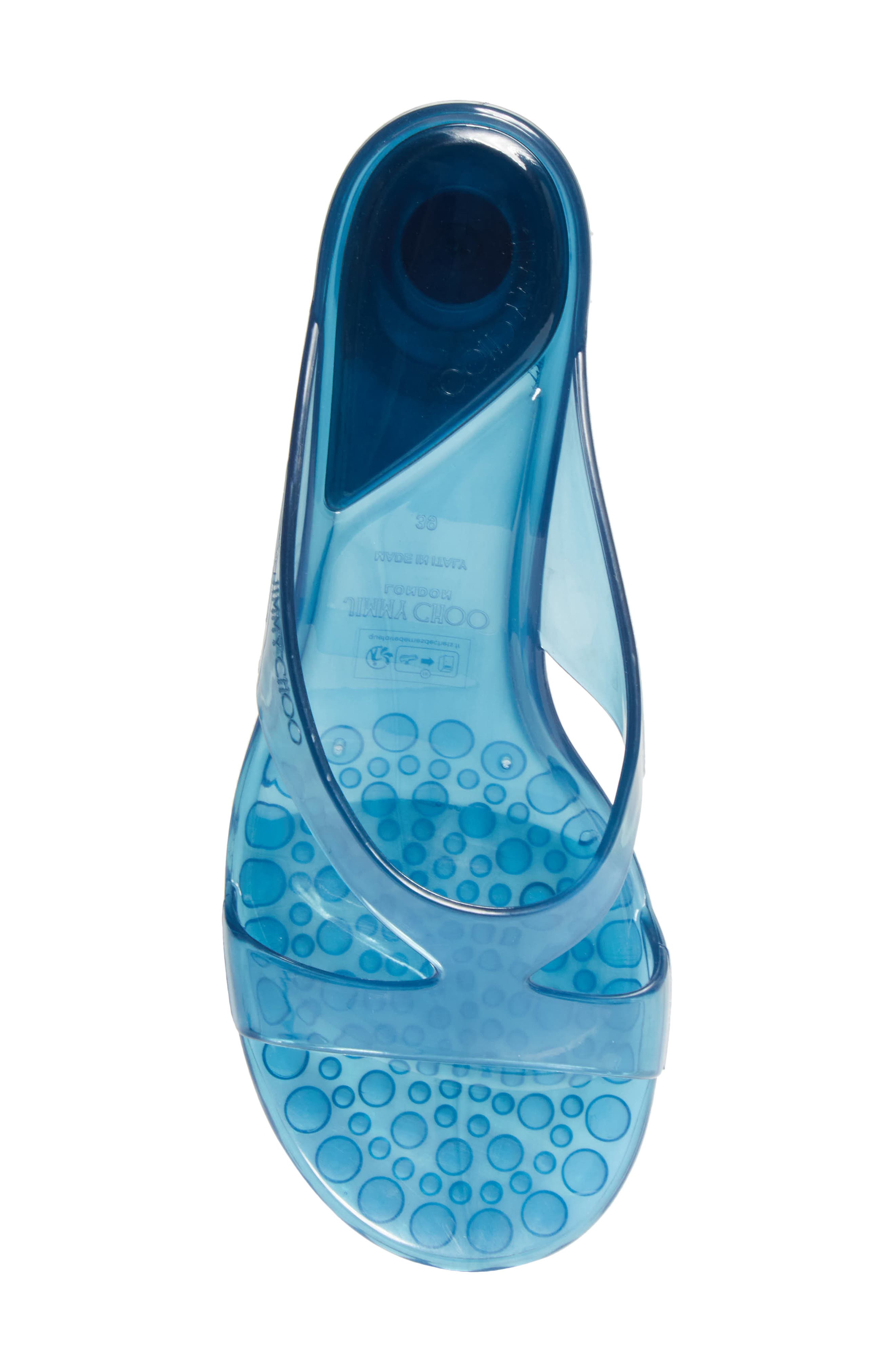 Jelly Drop Slide Sandal, Alternate, color, LIGHT LAGOON