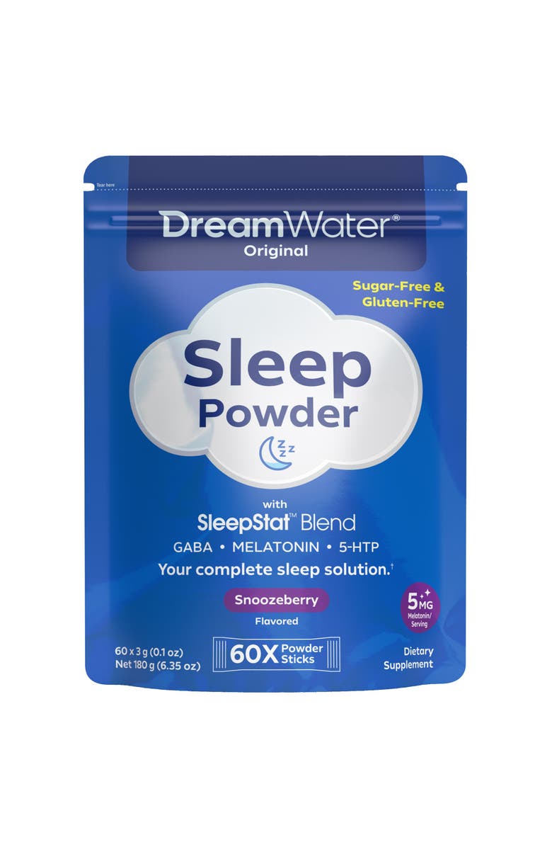 Dream Water Sleep Powder 60 Count Snoozeberry, Main, color, Multicolored